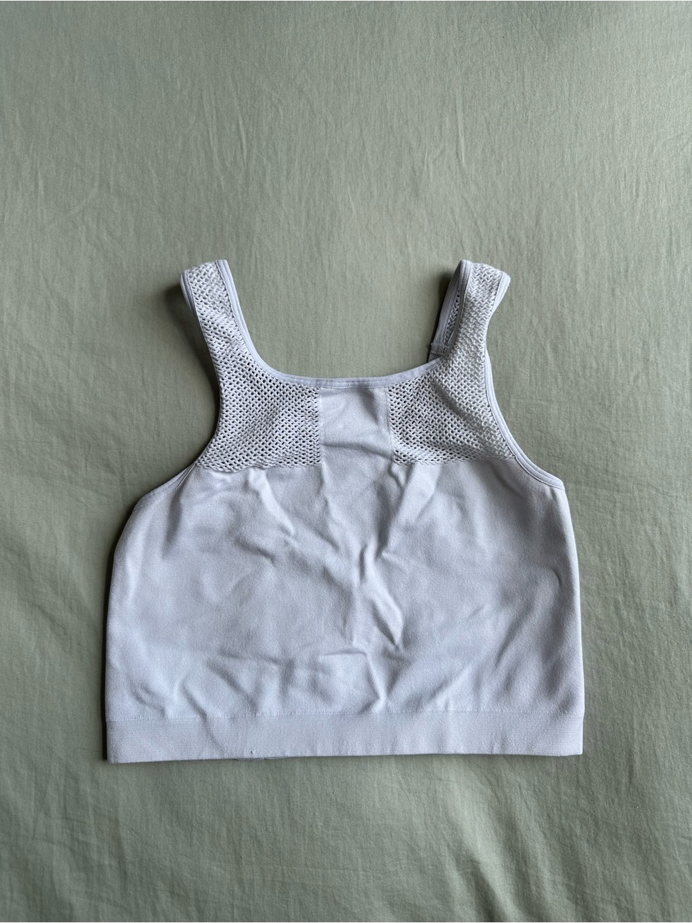 Zella White Lightweight Active Crop